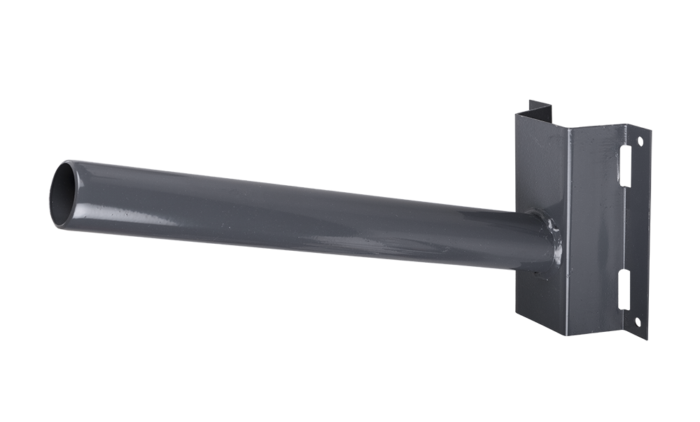 Кронштейн под бандажную ленту для PSL(РКУ) D60*1.5 серый (на столб)