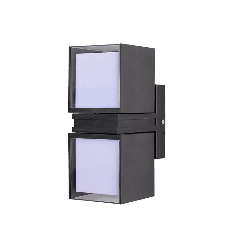 PWL-23095 2*8w 4000K BL IP54 Светильник светодиодный настенный