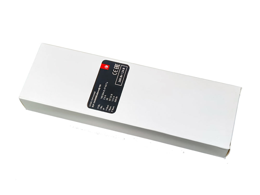 Блок питания ELF-24300BEslim+ADJ-YH 300W 24V IP20 12,5 A