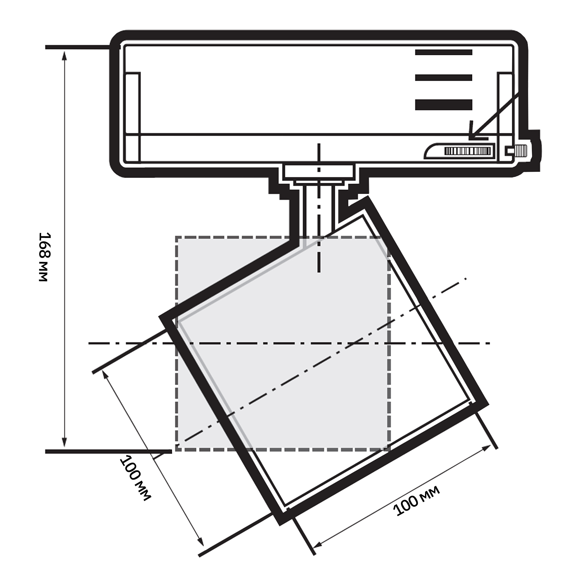 Трековый светильник 3P PTR 7030 30W 3000K 36° BL IP40 Jazzway 