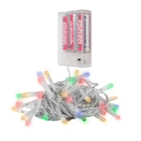 Гирлянда DC-G01-80M, 80 мульт. LED, 7.8 м., 8 реж., 3xAA