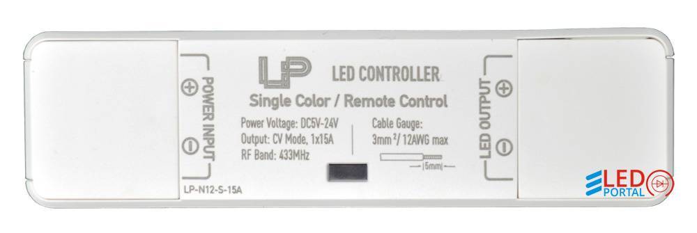 Диммер LP-N12-S-15A NANO 5-24DC Белый пульт LedsPower