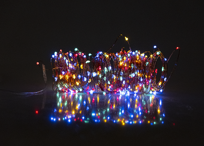 Солнечн. свет-к ФАZА SLR-G03-100M нить, мультицв.,100 LED