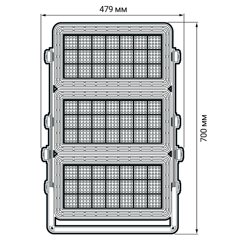 Светодиодный прожектор PFL SPORT 02 750w 5700k IP65 Jazzway
