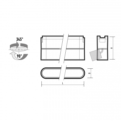 Трековый светодиодный светильник MTR16 1118R 18w 4000K frost 90° BL (чёрный) IP20 Jazzway 