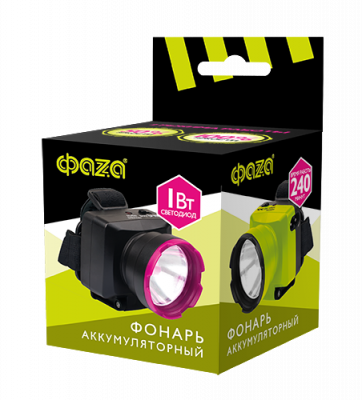 AccuFH7-L1W-gn (зел.) Налобный аккумуляторный фонарь