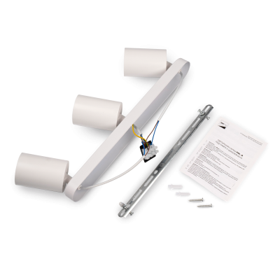 Светильник накладной PDL-R 3xGU10 WH 230V IP20 Jazzway
