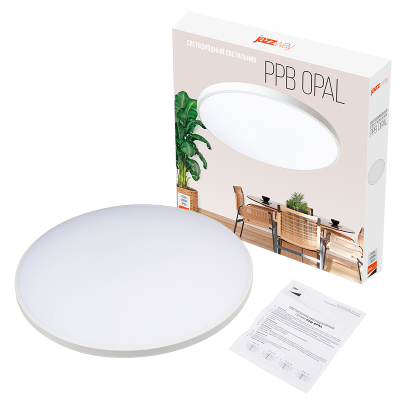 Светильник PPB OPAL предназначен для общего и декоративного освещения общественных зданий, административных, офисных и жилых помещений, подъездов, лестниц, коридоров, холлов.    БЫСТРЫЙ И УДОБНЫЙ МОНТАЖ  благодаря специальному креплению и выведенному кабе