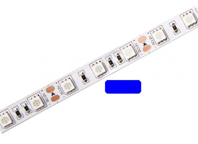 Светодиодная лента EL 5050/60 BLUE 12V синий, 5м