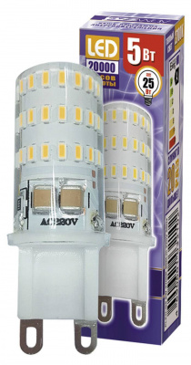 Светодиодная лампа  Светодиодная лампа PLED-G9 5w 2700K 300Lm JazzWay с доставкой по всей России, интернет магазин Led Portal
