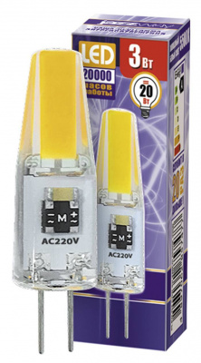 Светодиодная лампа  Светодиодная лампа PLED-G4 COB 3w 5500K 240Lm JazzWay с доставкой по всей России, интернет магазин Led Portal