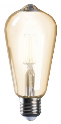 Светодиодная лампа Е27  Светодиодная лампа PLED ST64 GOLD 6W 2700K 750Lm E27 JazzWay, цена 241.00 руб с доставкой по всей России, интернет магазин Led Portal