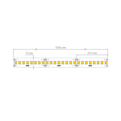 Светодиодная лента PRO140 2835/240 6500-7000K 22Вт/м, 24В 10мм IP20, 5м, ELFLED